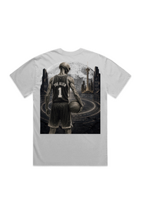 THE ALIEN Tee-Faded White