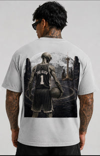 THE ALIEN Tee-Faded White