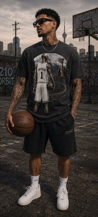 THE ALIEN RELAXED TEE-CHARCOAL