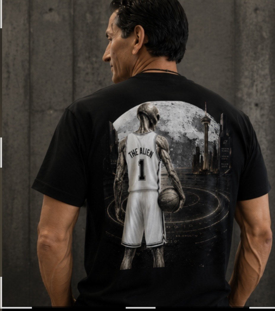 THE ALIEN Tee -Faded Black